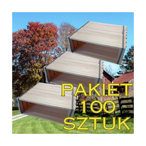 Ramka wielkopolska 1/2 hoffmanowska, zadrutowana, złożona zestaw 100szt.